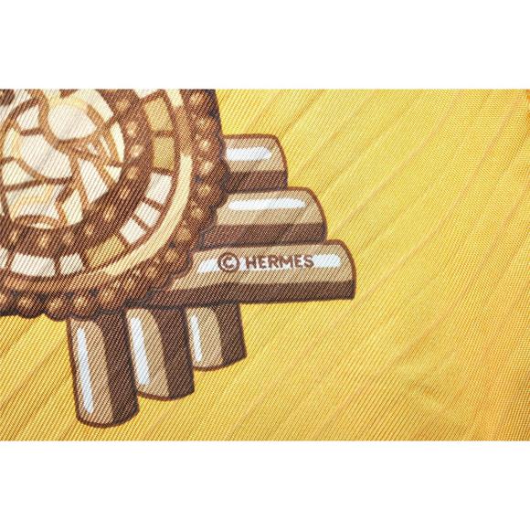 Auth Hermes Pleats Scarf 'Huaca Piru' #74825H15B - Picture 7 of 15